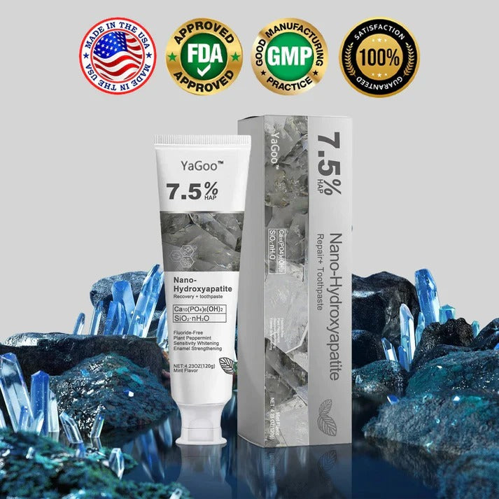 Fluoride-Free Hydroxyapatite Toothpaste – Gentle Whitening & Enamel Strength for Sensitive Teeth