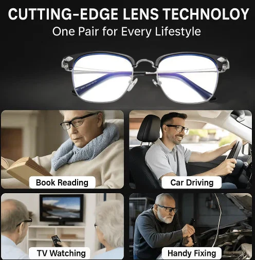 Adjustable Focus Glasses for Near and Far Sight